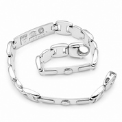 Bracciale - 18 carati Oro bianco - Made in Italy - Handmade