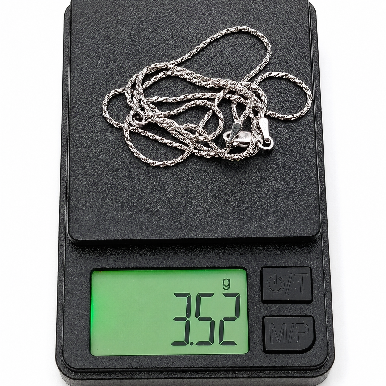 Collana - 18 carati Oro bianco - Made In Italy - Hand Made