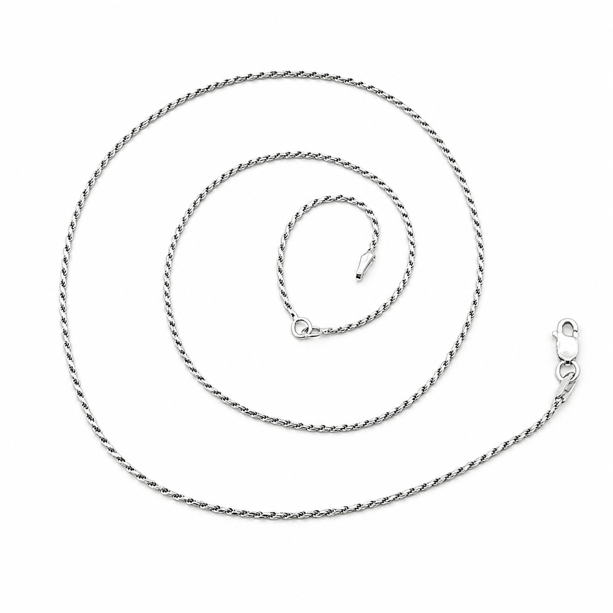 Collana - 18 carati Oro bianco - Made In Italy - Hand Made