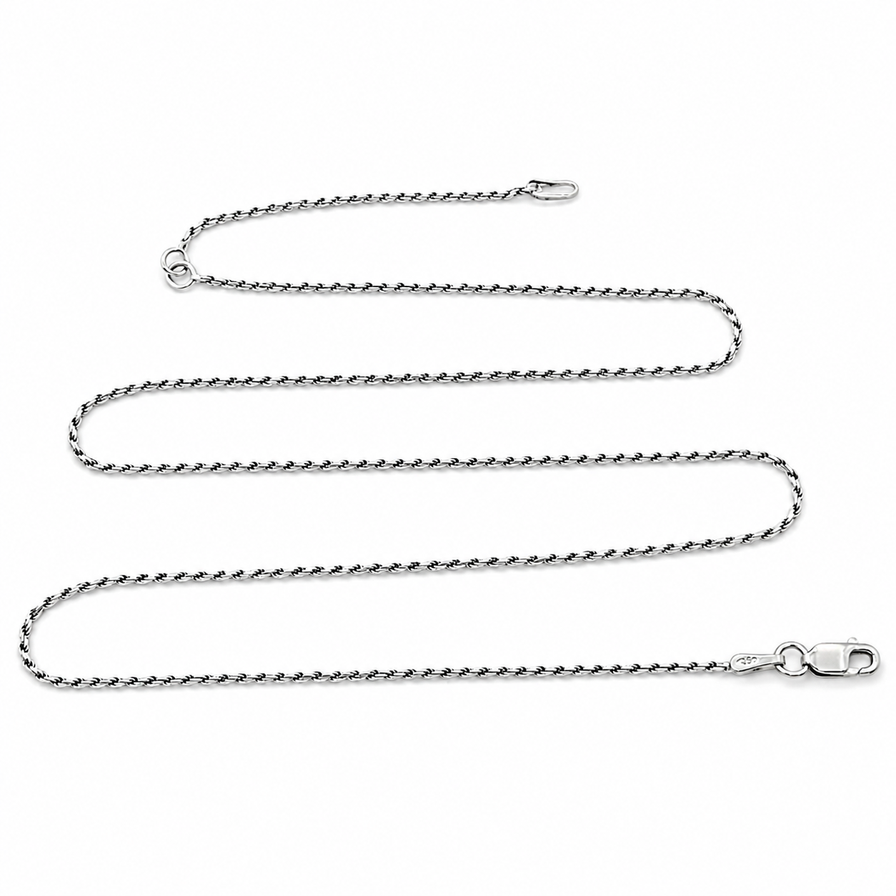 Collana - 18 carati Oro bianco - Made In Italy - Hand Made