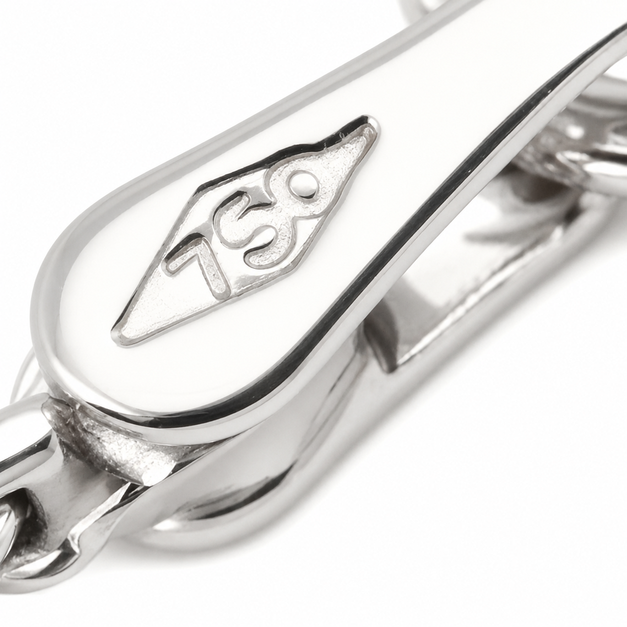 Collana - 18 carati Oro bianco - Made In Italy - Hand Made