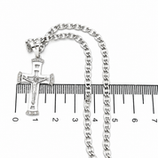 Collana con ciondolo - 18 carati Oro bianco - 0.08ct. tw. Diamante (Naturale)