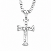 Collana con ciondolo - 18 carati Oro bianco - 0.08ct. tw. Diamante (Naturale)