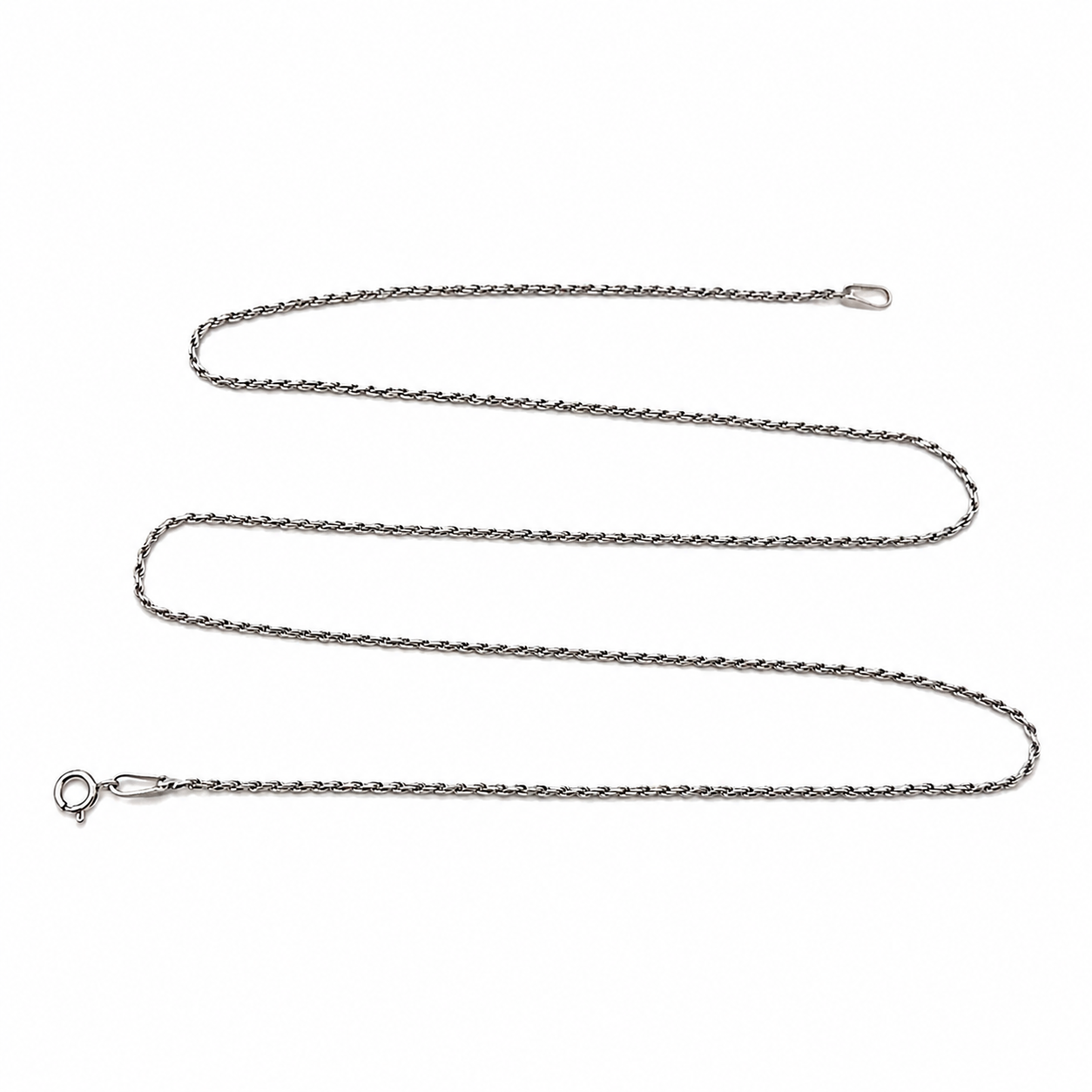 Collana - 18 carati Oro bianco - Made In Italy - Hand Made