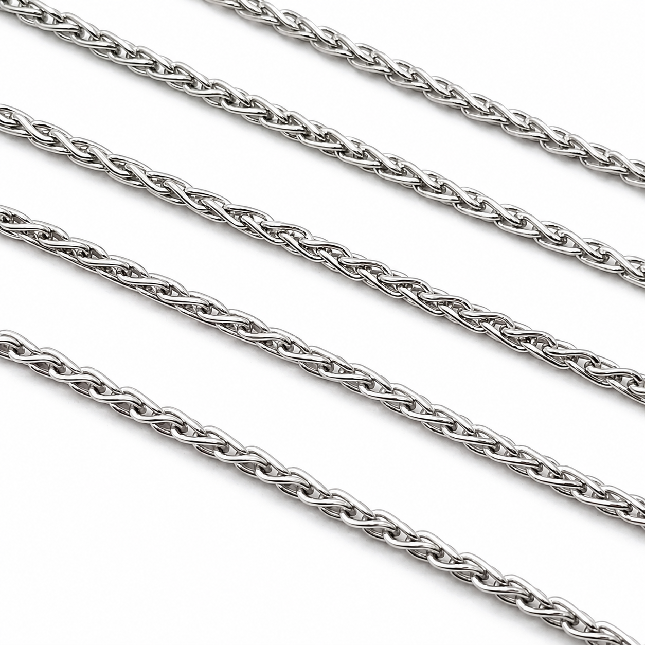 Collana - 18 carati Oro bianco - Made In Italy - Hand Made