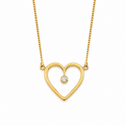 Collana con ciondolo - 18 carati Oro giallo - 0.10ct. tw. Diamante (Naturale) - Made in Italy - Handmade