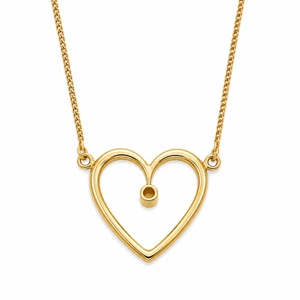 Collana con ciondolo - 18 carati Oro giallo - 0.10ct. tw. Diamante (Naturale) - Made in Italy - Handmade