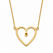 Collana con ciondolo - 18 carati Oro giallo - 0.10ct. tw. Diamante (Naturale) - Made in Italy - Handmade