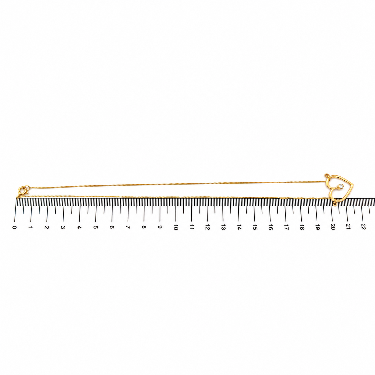 Collana con ciondolo - 18 carati Oro giallo - 0.10ct. tw. Diamante (Naturale) - Made in Italy - Handmade