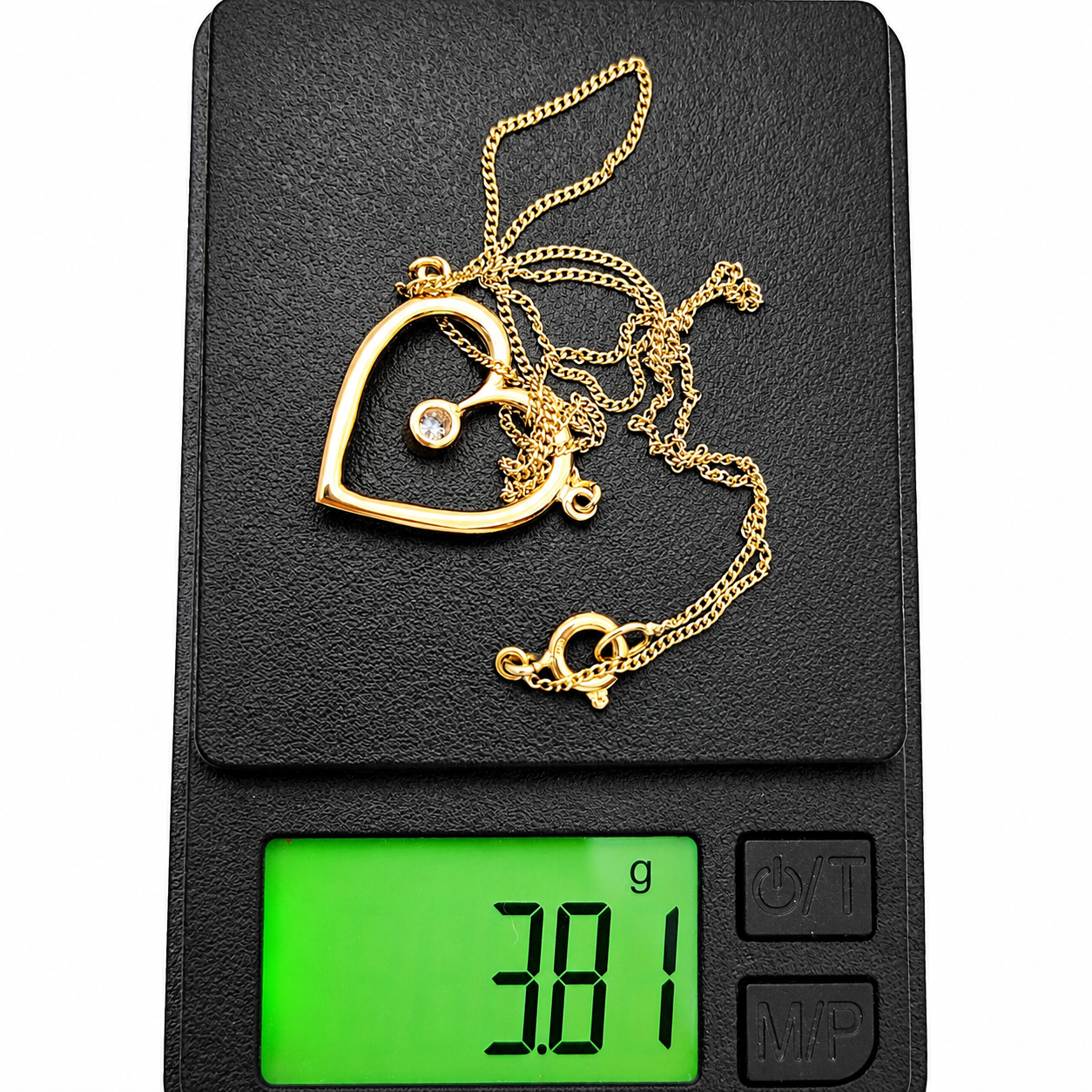 Collana con ciondolo - 18 carati Oro giallo - 0.10ct. tw. Diamante (Naturale) - Made in Italy - Handmade