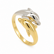 Anello - 18 carati Oro bianco, Oro giallo - Made in Italy - Handmade