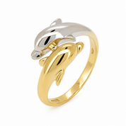 Anello - 18 carati Oro bianco, Oro giallo - Made in Italy - Handmade