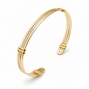 Bracciale - 18 carati Oro giallo, Oro bianco - Made inItaly - Handmade