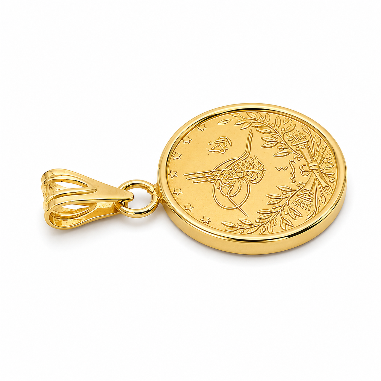 Ciondolo - 14 carati Oro giallo - Made in Italy - Handmade