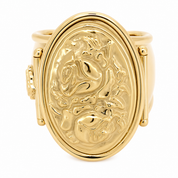 Anello - 18 carati Oro giallo - Made in Italy - Handmade