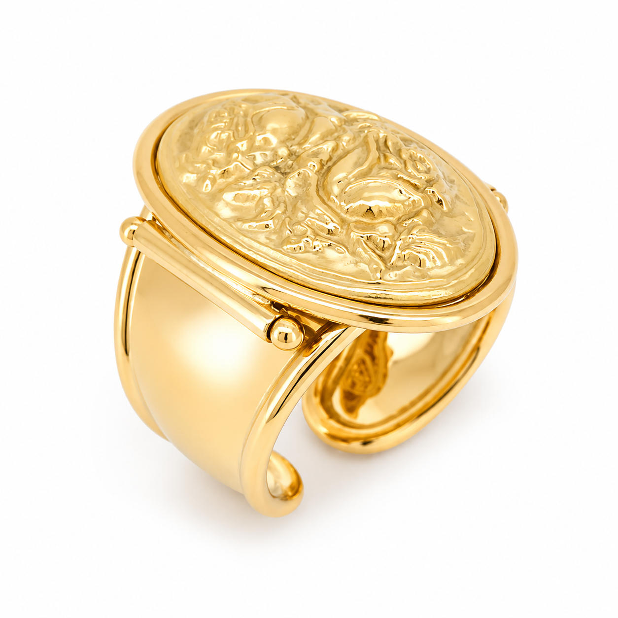 Anello - 18 carati Oro giallo - Made in Italy - Handmade