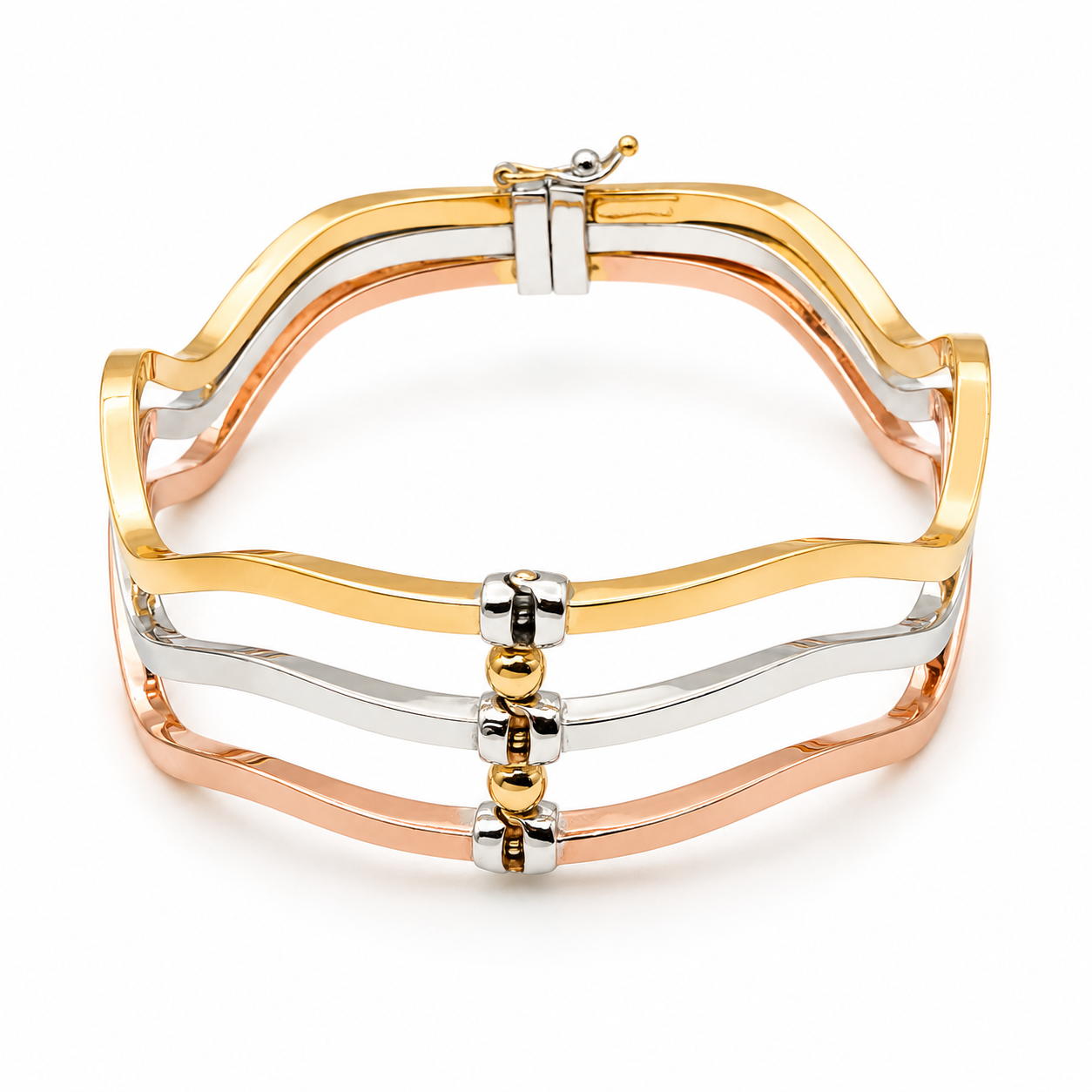 Bracciale - 18 carati Oro giallo, Oro bianco, Oro rosa - Made inItaly - Handmade