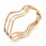 Bracciale - 18 carati Oro giallo, Oro bianco, Oro rosa - Made inItaly - Handmade