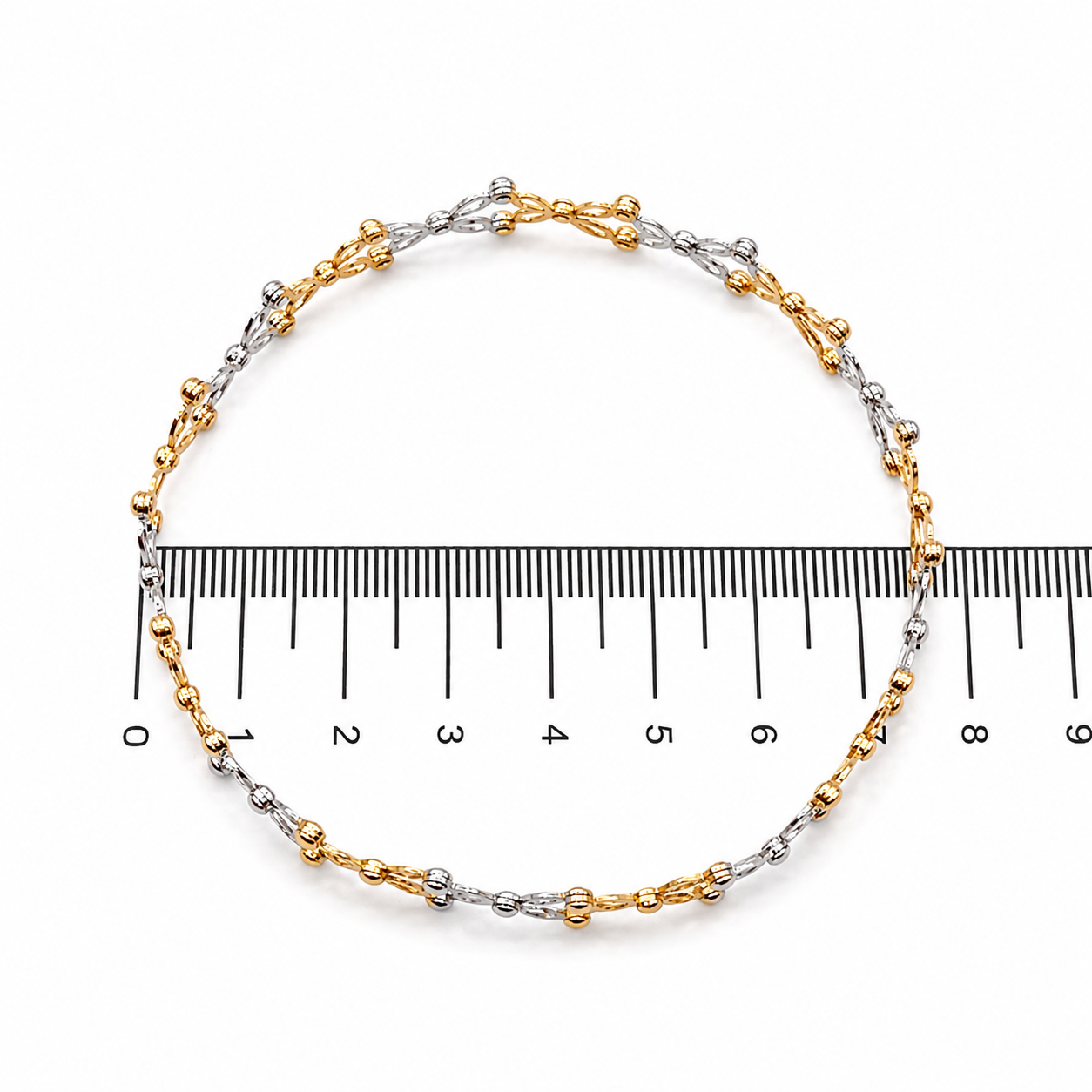 Bracciale - 18 carati Oro giallo, Oro bianco - Made in Italy - Anello