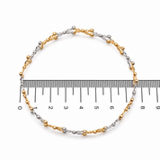 Bracciale - 18 carati Oro giallo, Oro bianco - Made in Italy - Anello