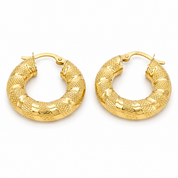 Orecchini - 18 carati Oro giallo - Made in Italy - Handmade