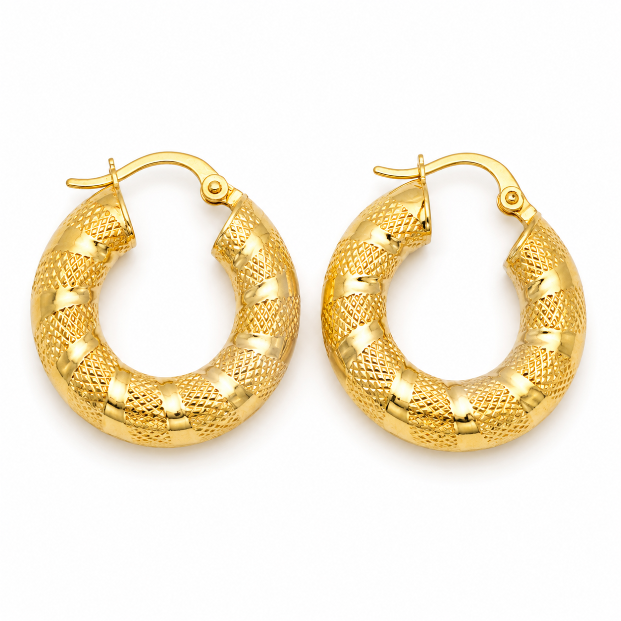 Orecchini - 18 carati Oro giallo - Made in Italy - Handmade