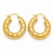 Orecchini - 18 carati Oro giallo - Made in Italy - Handmade