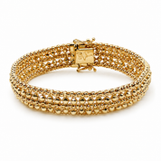Bracciale - 18 carati Oro giallo - Made in Italy - Handmade
