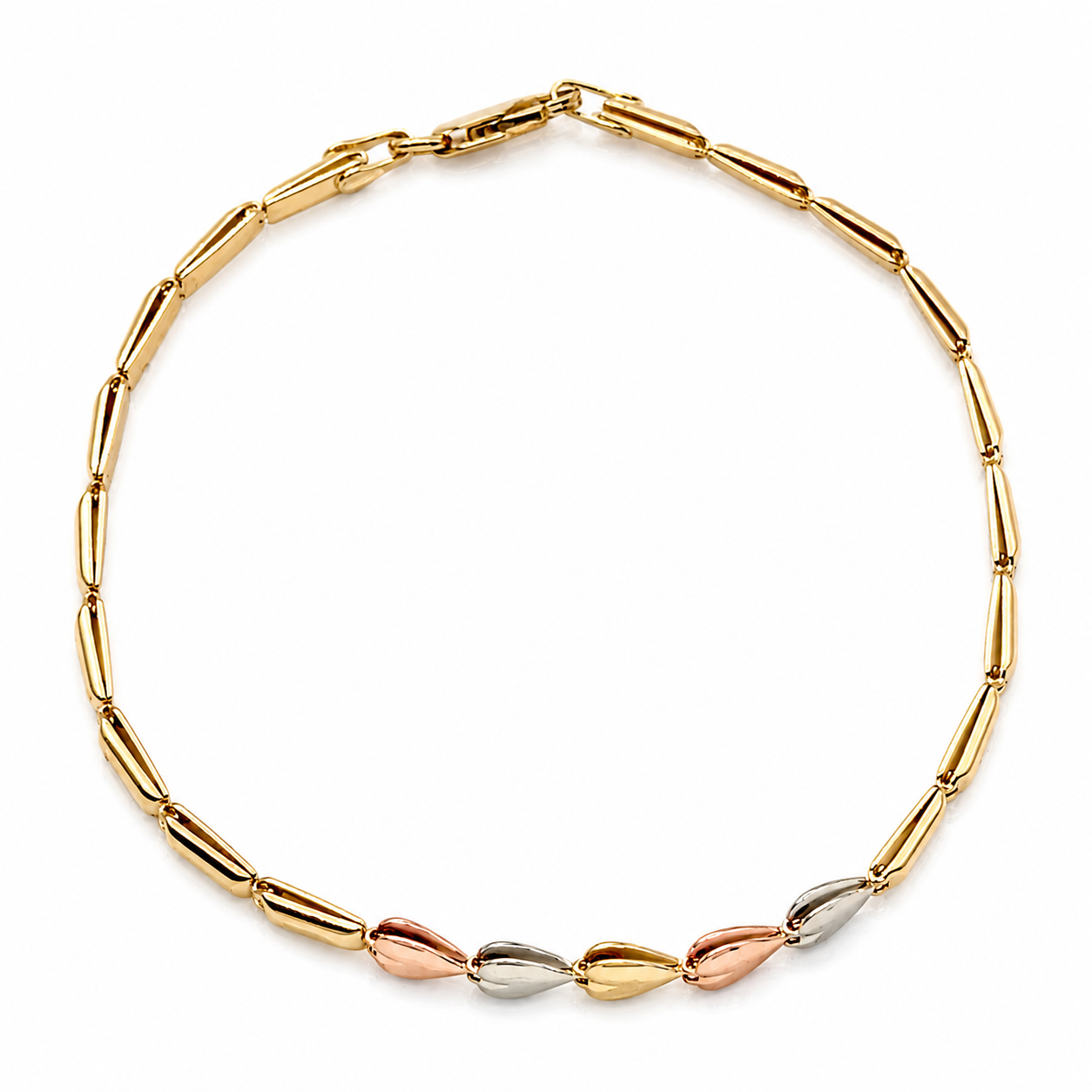 Bracciale - 18 carati Oro giallo, Oro rosa, Oro bianco - Made in Italy - Handmade