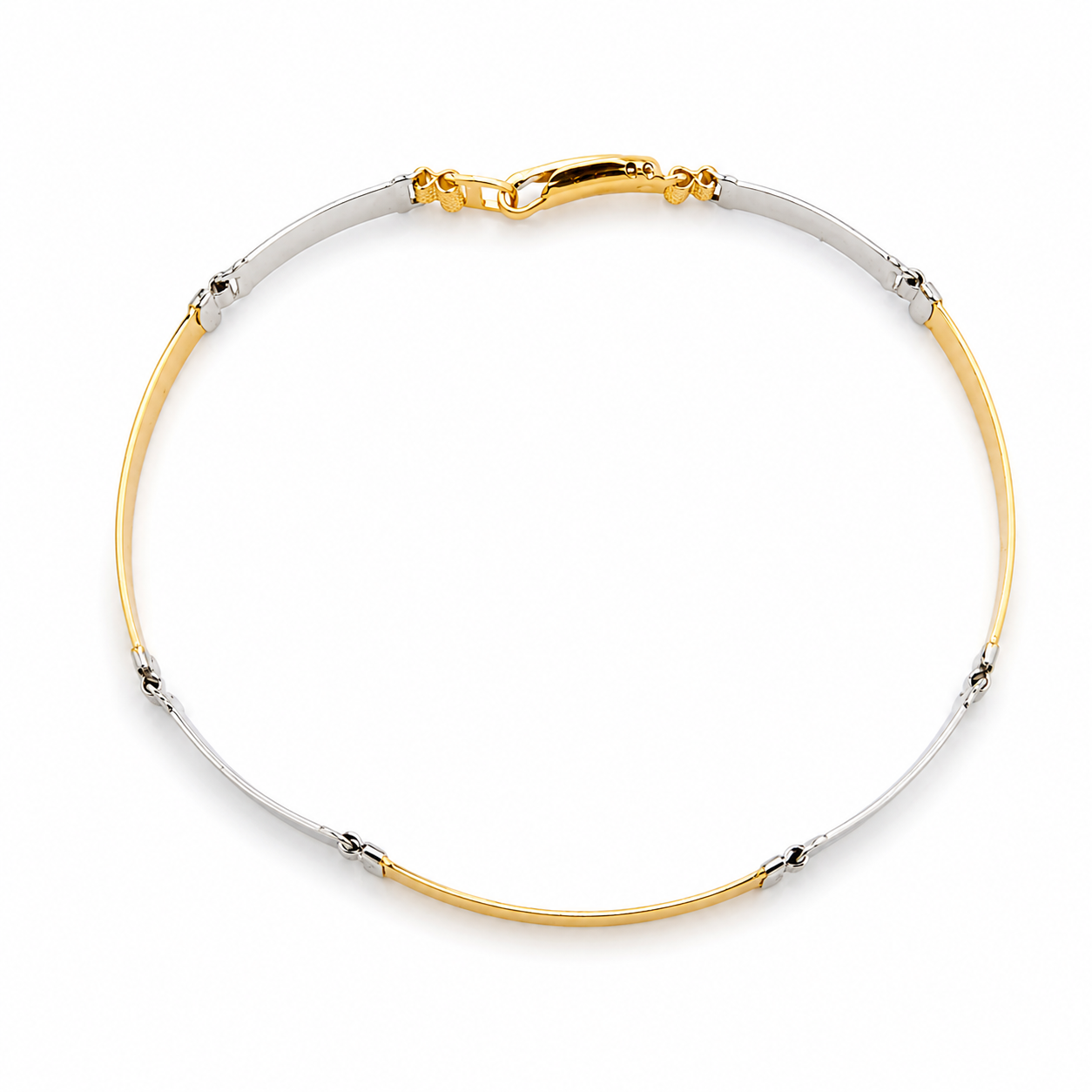 Bracciale - 18 carati Oro bianco, Oro giallo - Made in Italy - Handmade