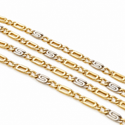 Collana - 18 carati Oro giallo, Oro bianco - Made in Italy - Handmade