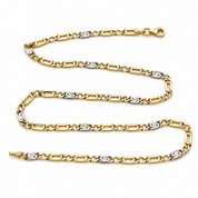 Collana - 18 carati Oro giallo, Oro bianco - Made in Italy - Handmade
