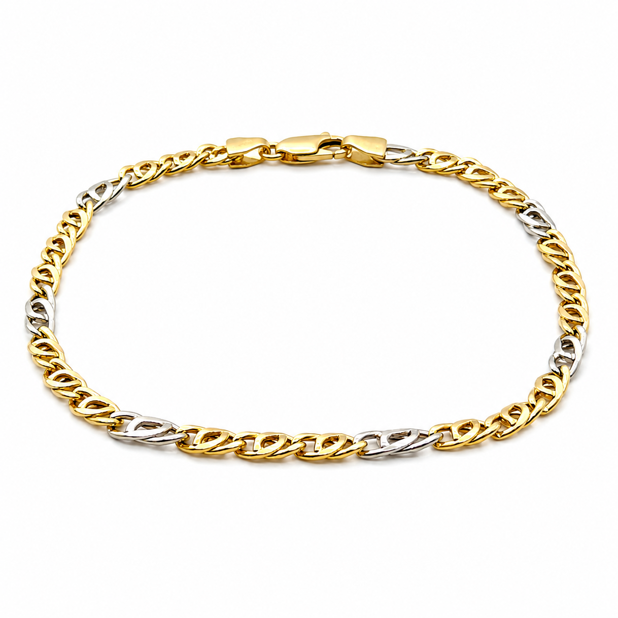 Bracciale - 18 carati Oro giallo, Oro bianco - Handmade - Made in Italy