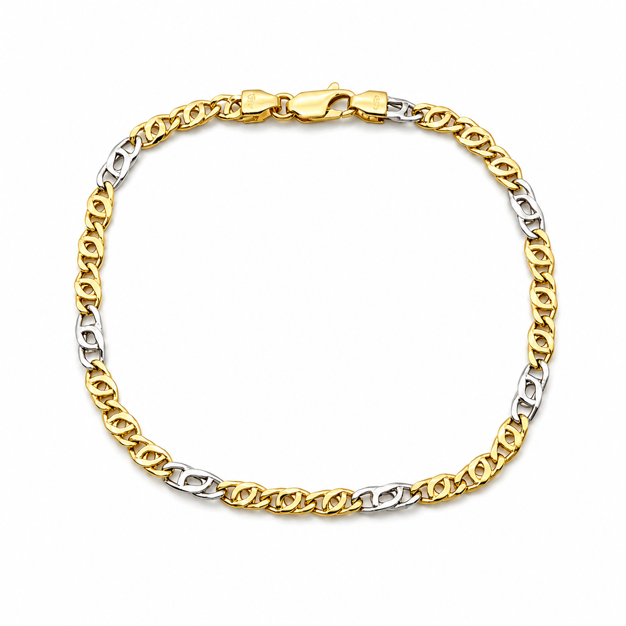 Bracciale - 18 carati Oro giallo, Oro bianco - Handmade - Made in Italy