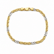 Bracciale - 18 carati Oro giallo, Oro bianco - Handmade - Made in Italy
