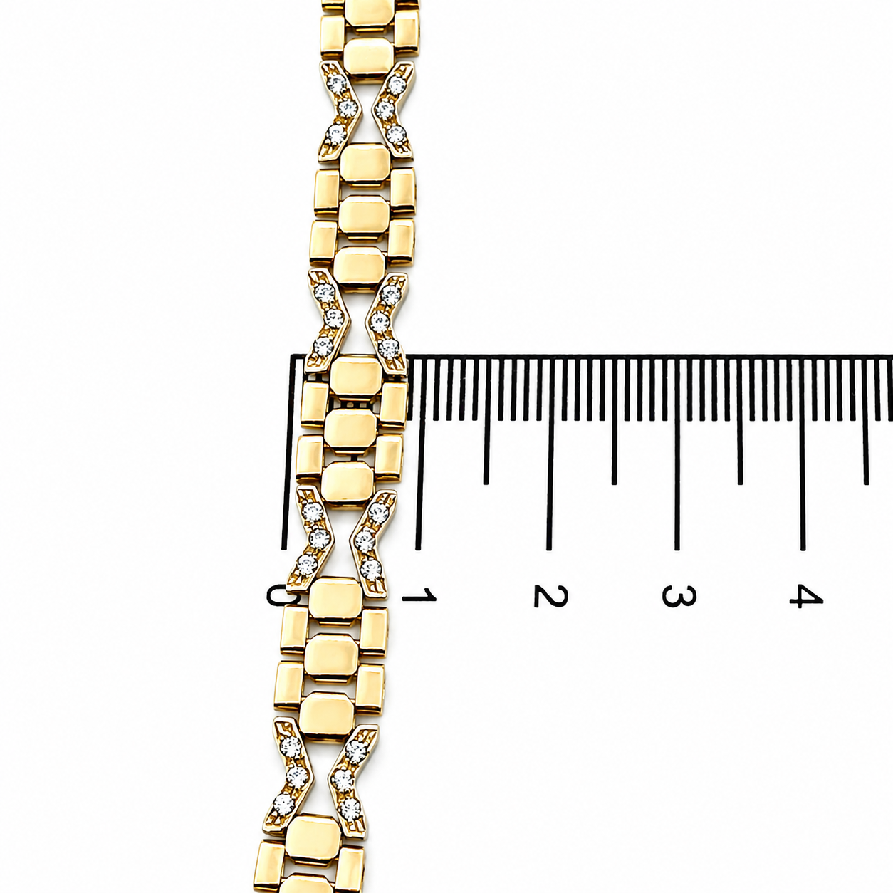 Bracciale - 18 carati Oro bianco, Oro giallo - 0.40ct. tw. Diamante (Naturale) - Made in Italy - Handmade