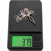 Collana con ciondolo - 18 carati Oro bianco - 0.05ct. tw. Diamante (Naturale) - Made in Italy - D&D