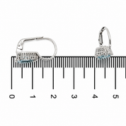 Orecchini - 18 carati Oro bianco - 1.64ct. tw. Acquamarina - Diamante - Made in Italy . Handmade