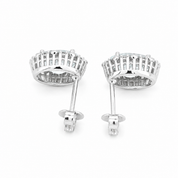 Orecchini - 18 carati Oro bianco - 2.24ct. tw. Acquamarina - Diamante
