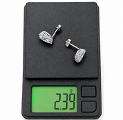 Orecchini - 18 carati Oro bianco - 1.68ct. tw. Acquamarina - Diamante - Made in Italy - HandMade