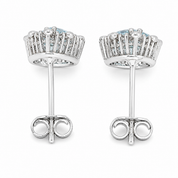 Orecchini - 18 carati Oro bianco - 1.68ct. tw. Acquamarina - Diamante - Made in Italy - HandMade