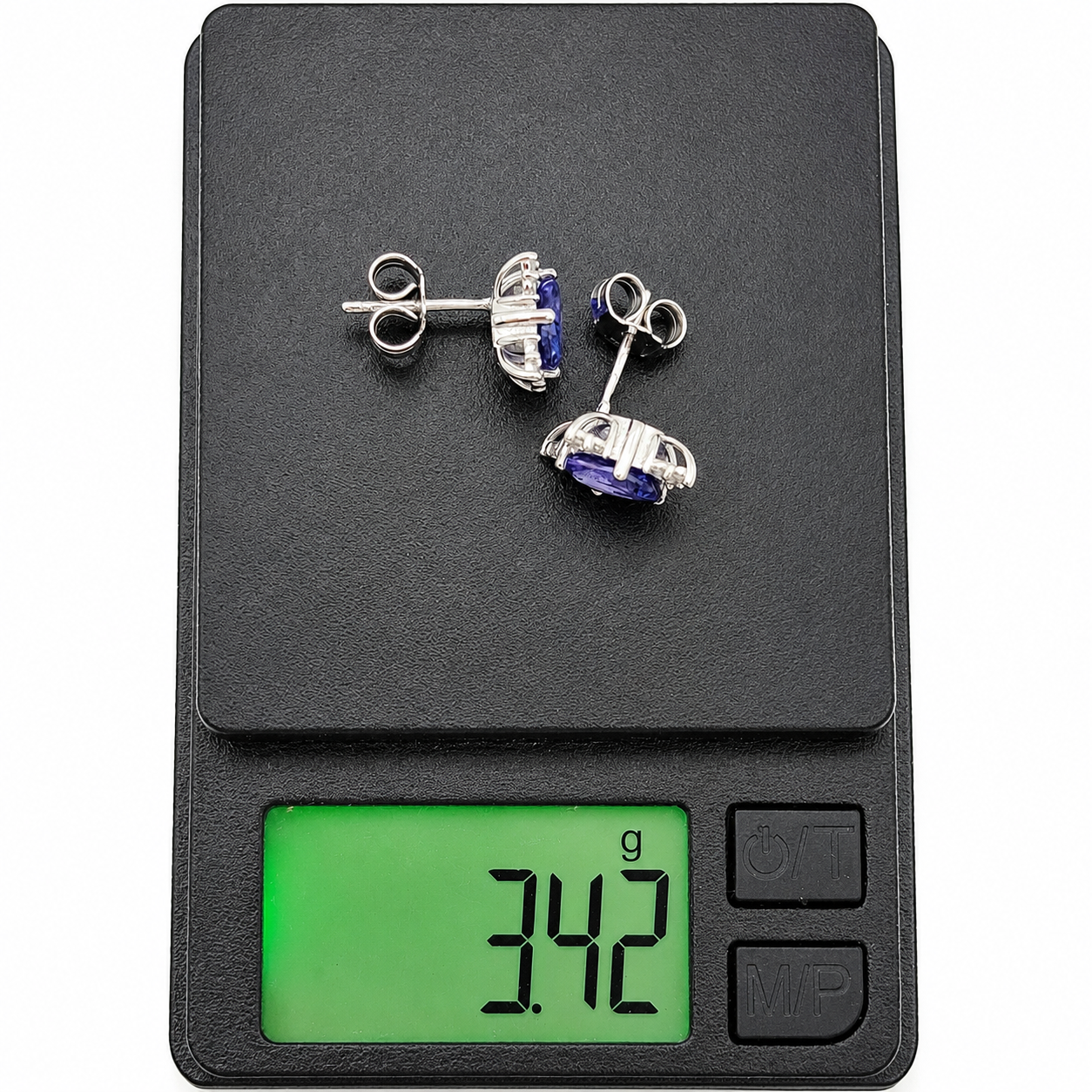 Orecchini - 18 carati Oro bianco - 2.84ct. tw. Tanzanite - Diamante - Made in Italy - Handmade
