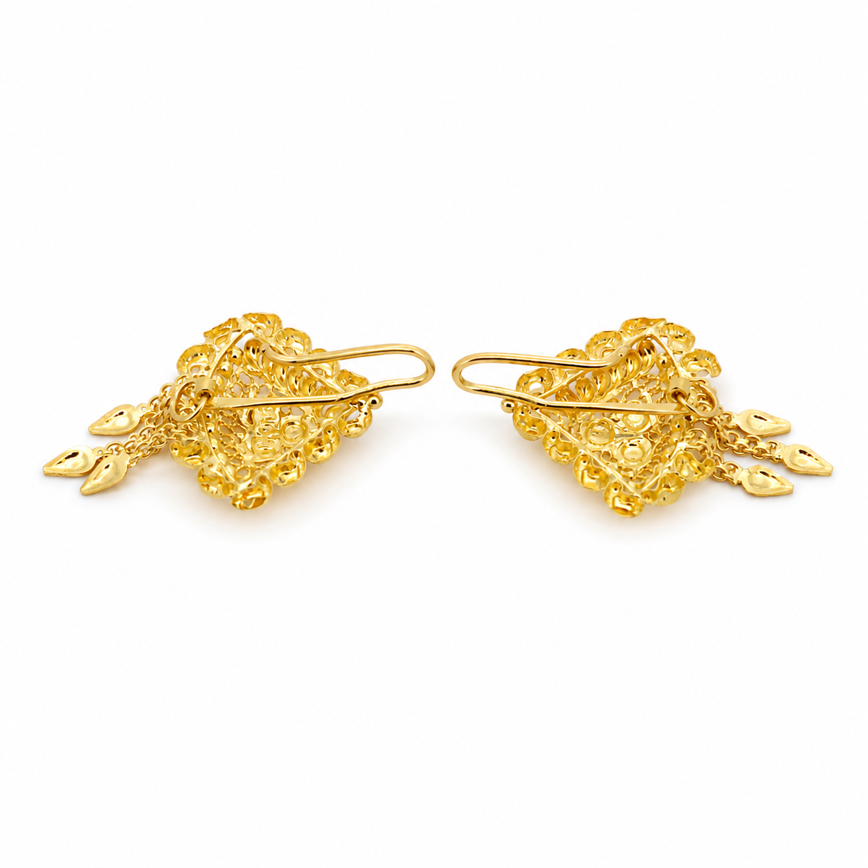 Orecchini - 22 carati Oro giallo - Made in Italy - Handmade