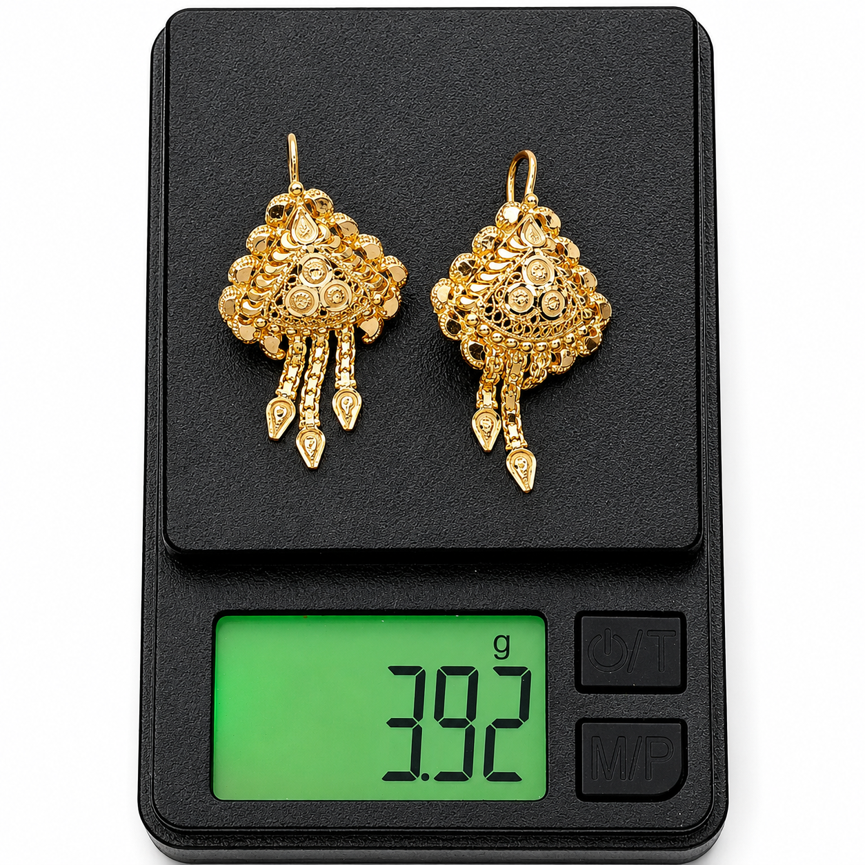 Orecchini - 22 carati Oro giallo - Made in Italy - Handmade