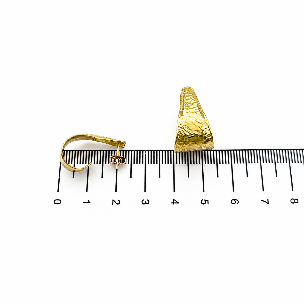 Orecchini - 18 carati Oro giallo - Handmade - Made in Italy
