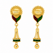 Orecchini - 22 carati Oro giallo - Made in Italy - Handmade