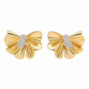Orecchini - 18 carati Oro bianco, Oro giallo - 0.32ct. tw. Diamante (Naturale) - Made in Italy - Handmade
