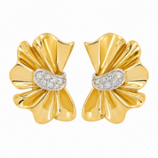 Orecchini - 18 carati Oro bianco, Oro giallo - 0.32ct. tw. Diamante (Naturale) - Made in Italy - Handmade