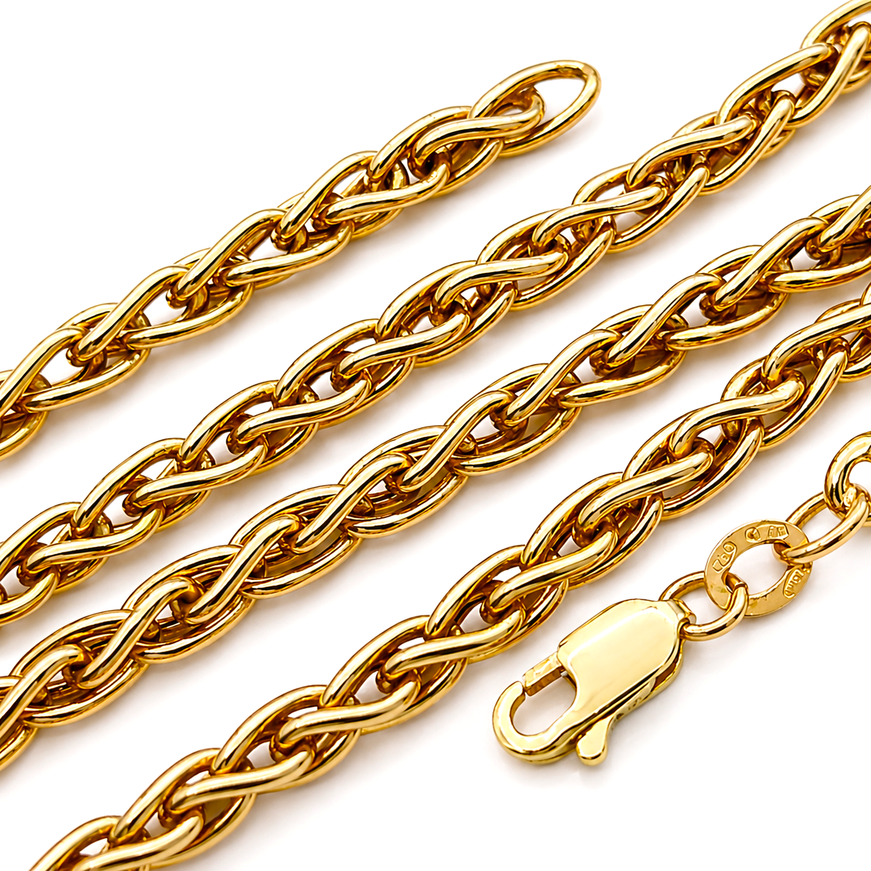 Collana - 18 carati Oro  Giallo - Made in Italy - Handmade