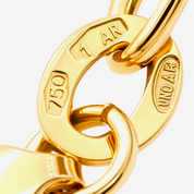 Collana - 18 carati Oro  Giallo - Made in Italy - Handmade